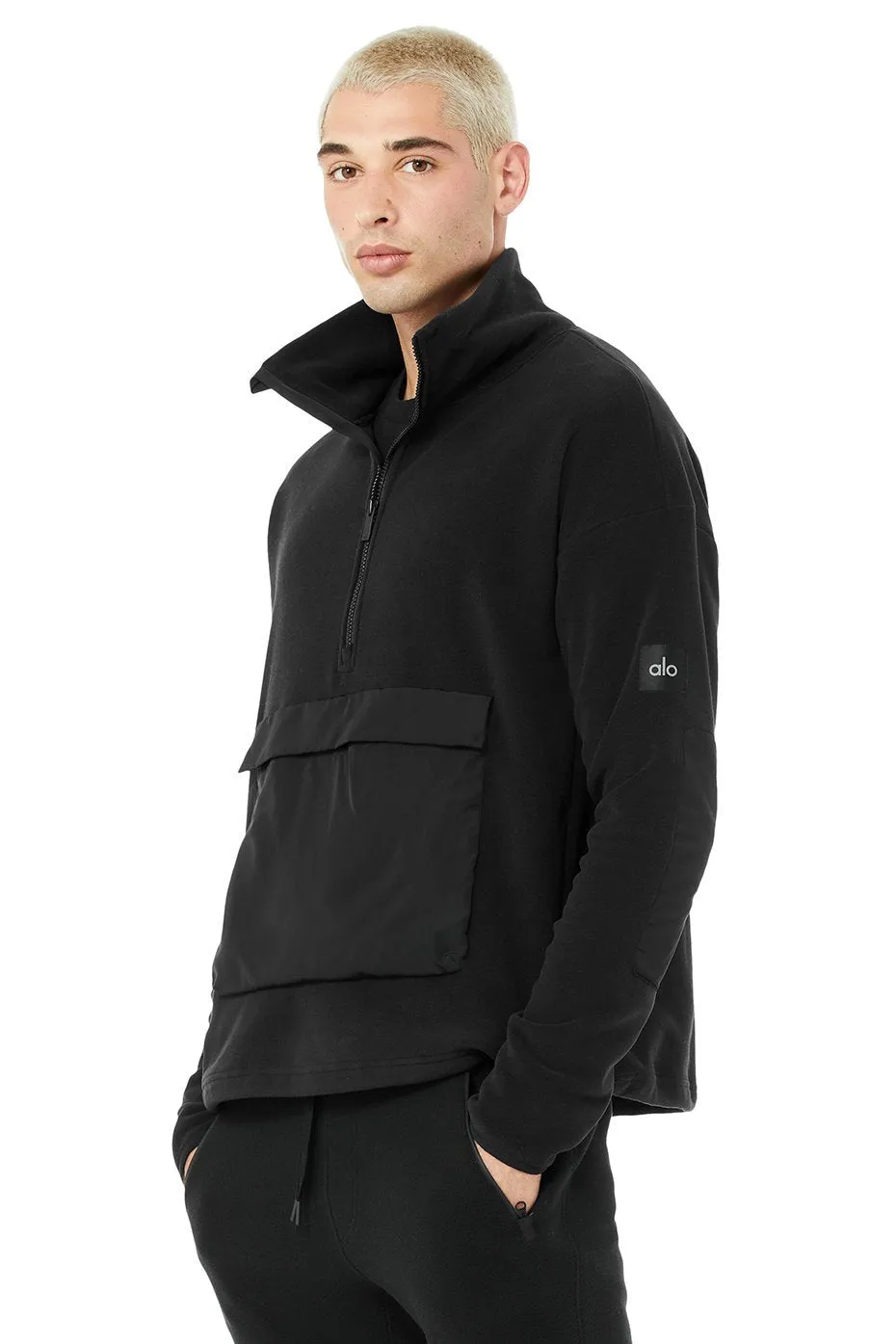 1/2 Zip Mammoth Polar Pullover - Black