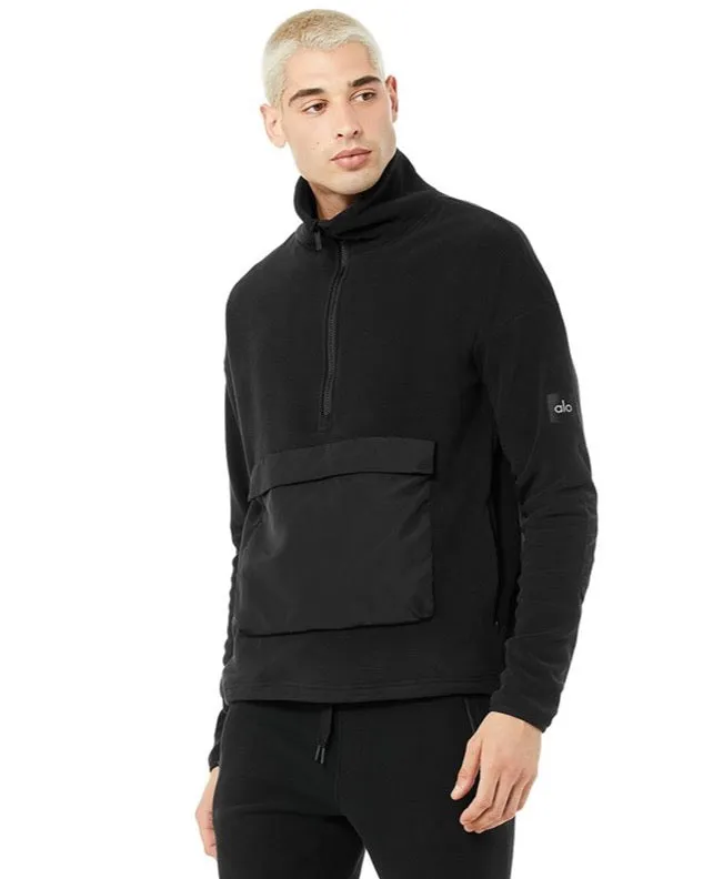 1/2 Zip Mammoth Polar Pullover - Black