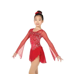 629 Figure Skating Fire Flare Dress