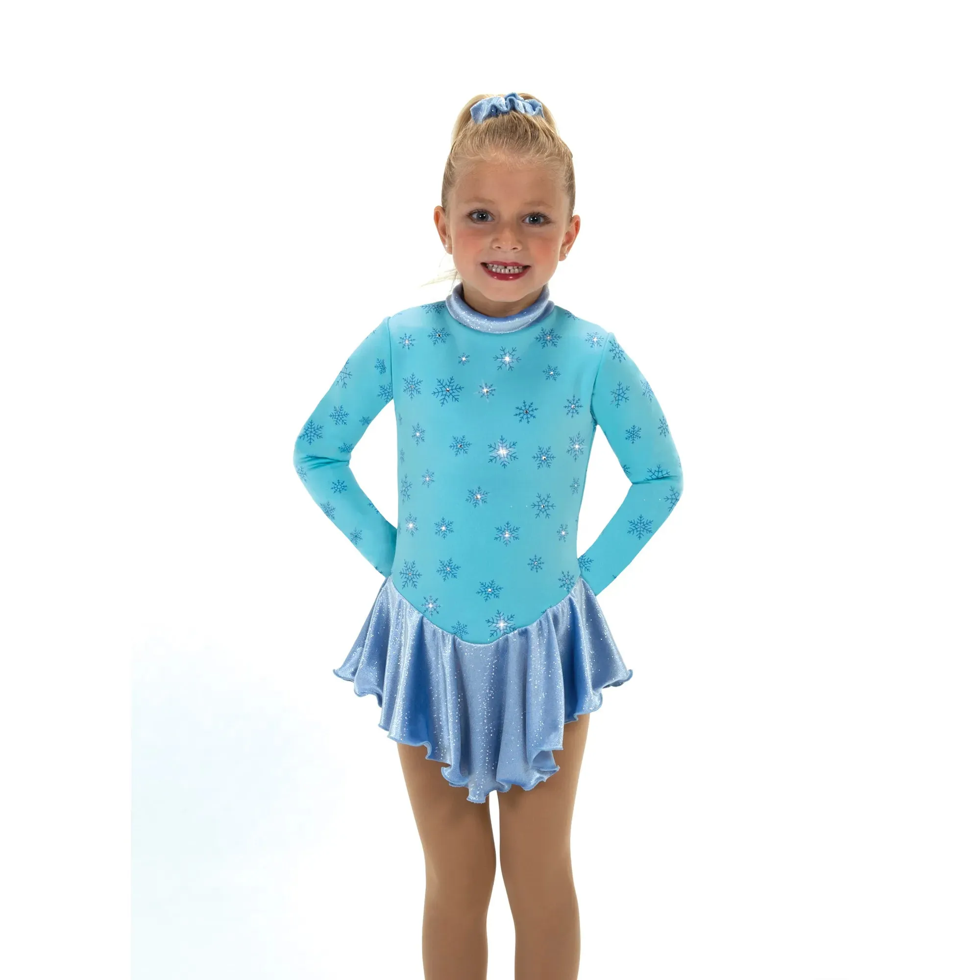 694 Figure Skating Snow Fleece Dress - Purple/Royal or Tiffany/Blue