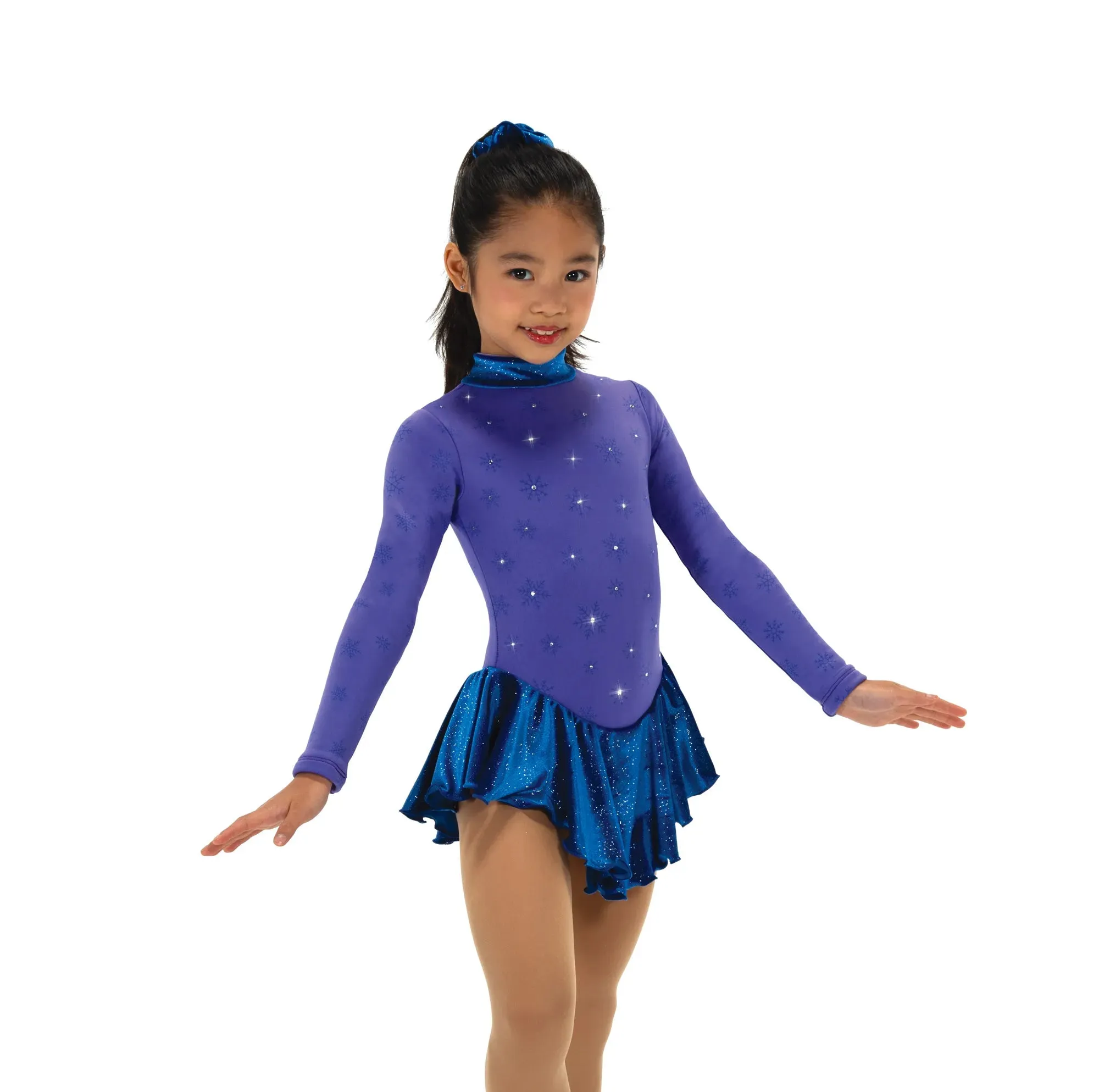 694 Figure Skating Snow Fleece Dress - Purple/Royal or Tiffany/Blue