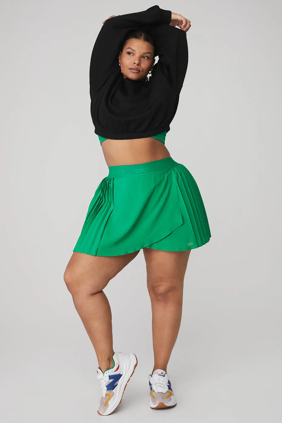 Aces Tennis Skirt - Green Emerald