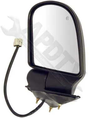 APDTY 066183 Side View Mirror - Left , Power, W/ Heat,  W/O Auto Dim, Textured,