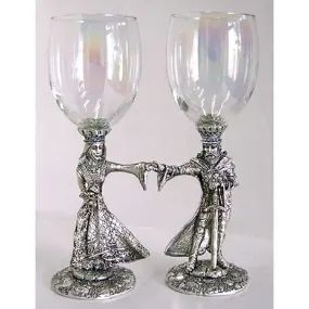 Arthur & Guinevere Toasting Glasses Set