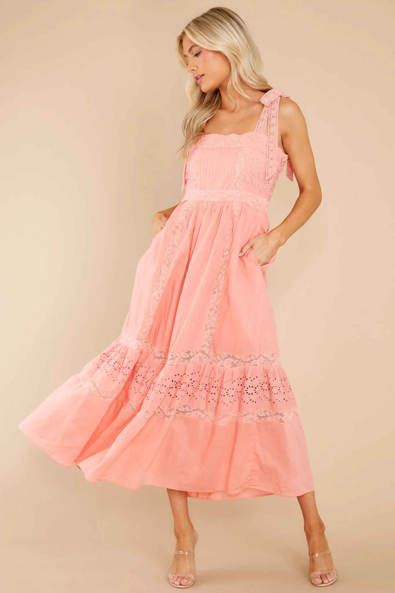 Ayala Peach Blossom Maxi Dress