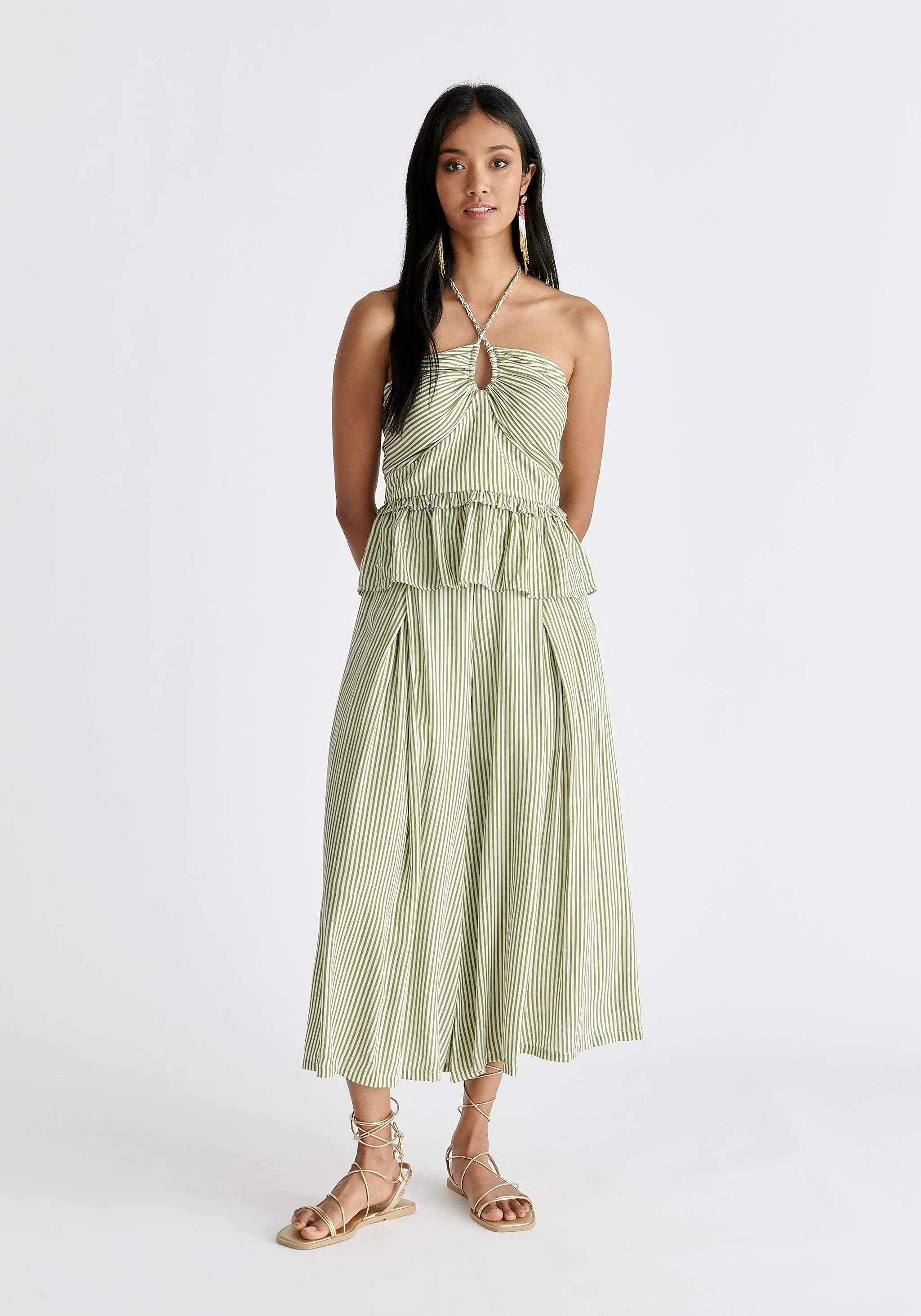 Belted Pleated Culottes