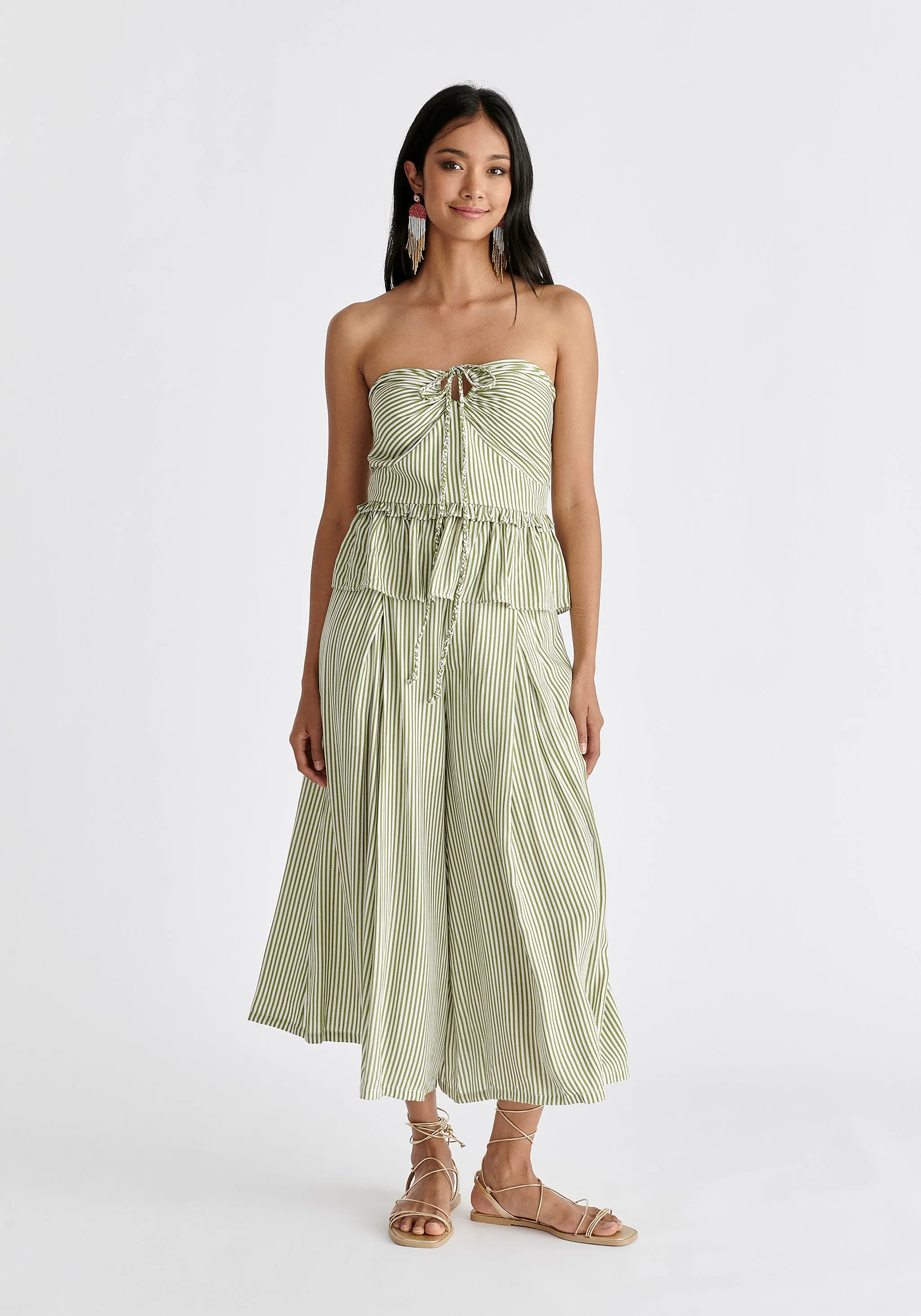 Belted Pleated Culottes