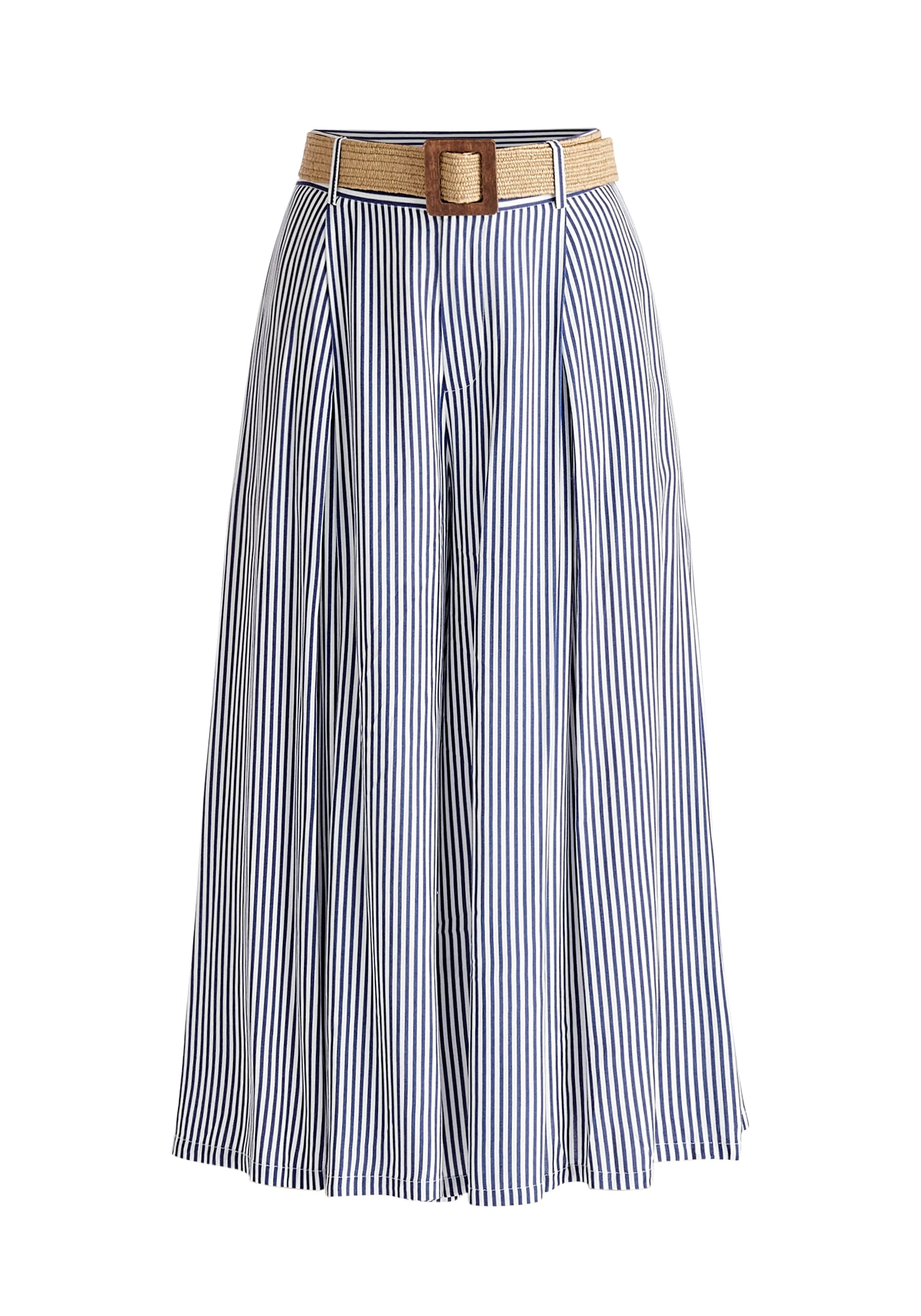 Belted Pleated Culottes