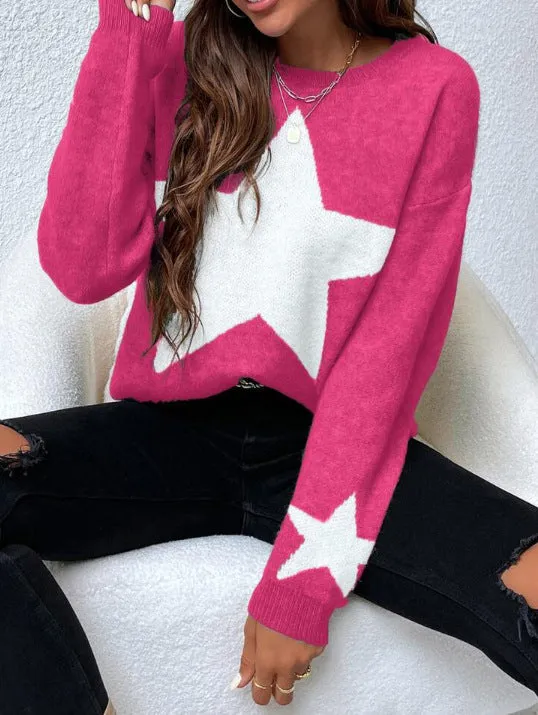 Big Stars pullover crew neck sweater