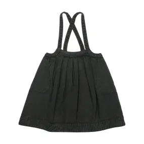 Black Denim Pinafore Dress