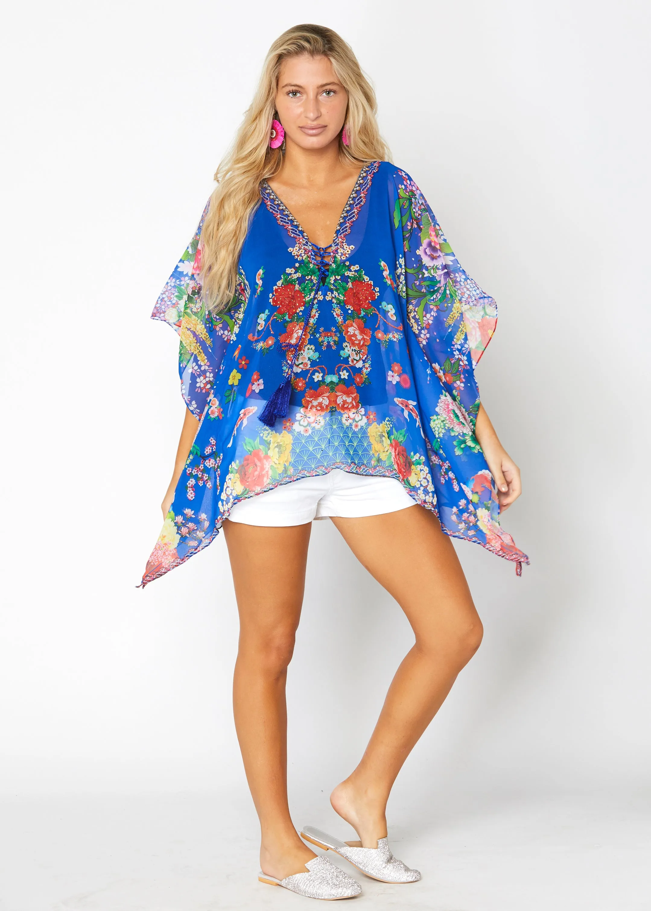 Blue Multicolor kaftan