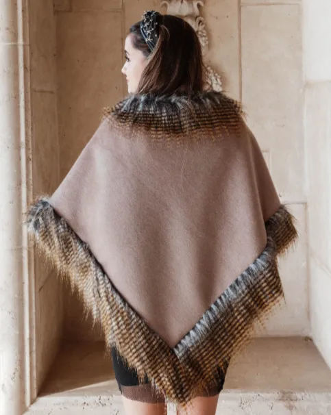 Bronze Fluff Poncho