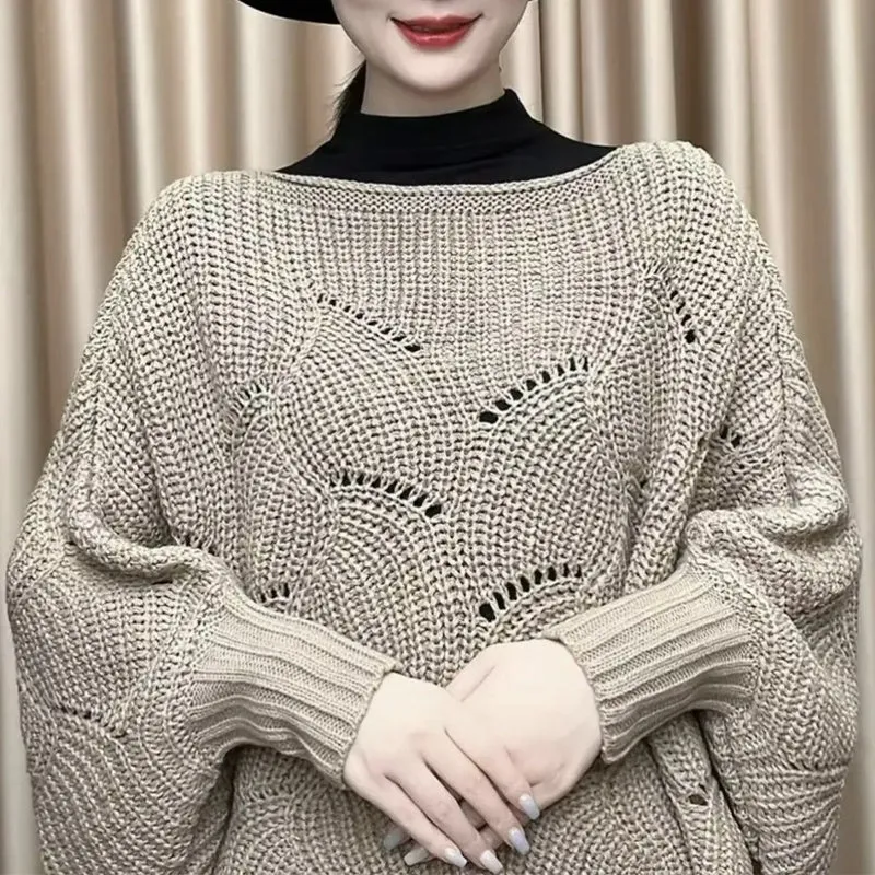 Check out the new bat sleeve knitted shawl for a stylish look!