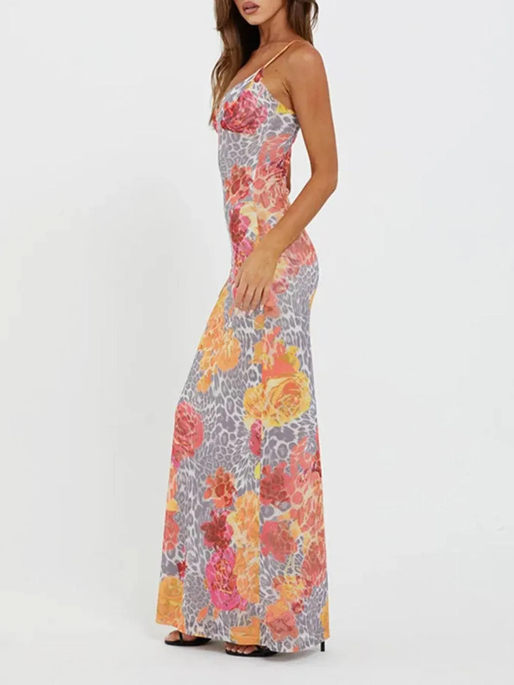 Chloe Backless Maxi Dress