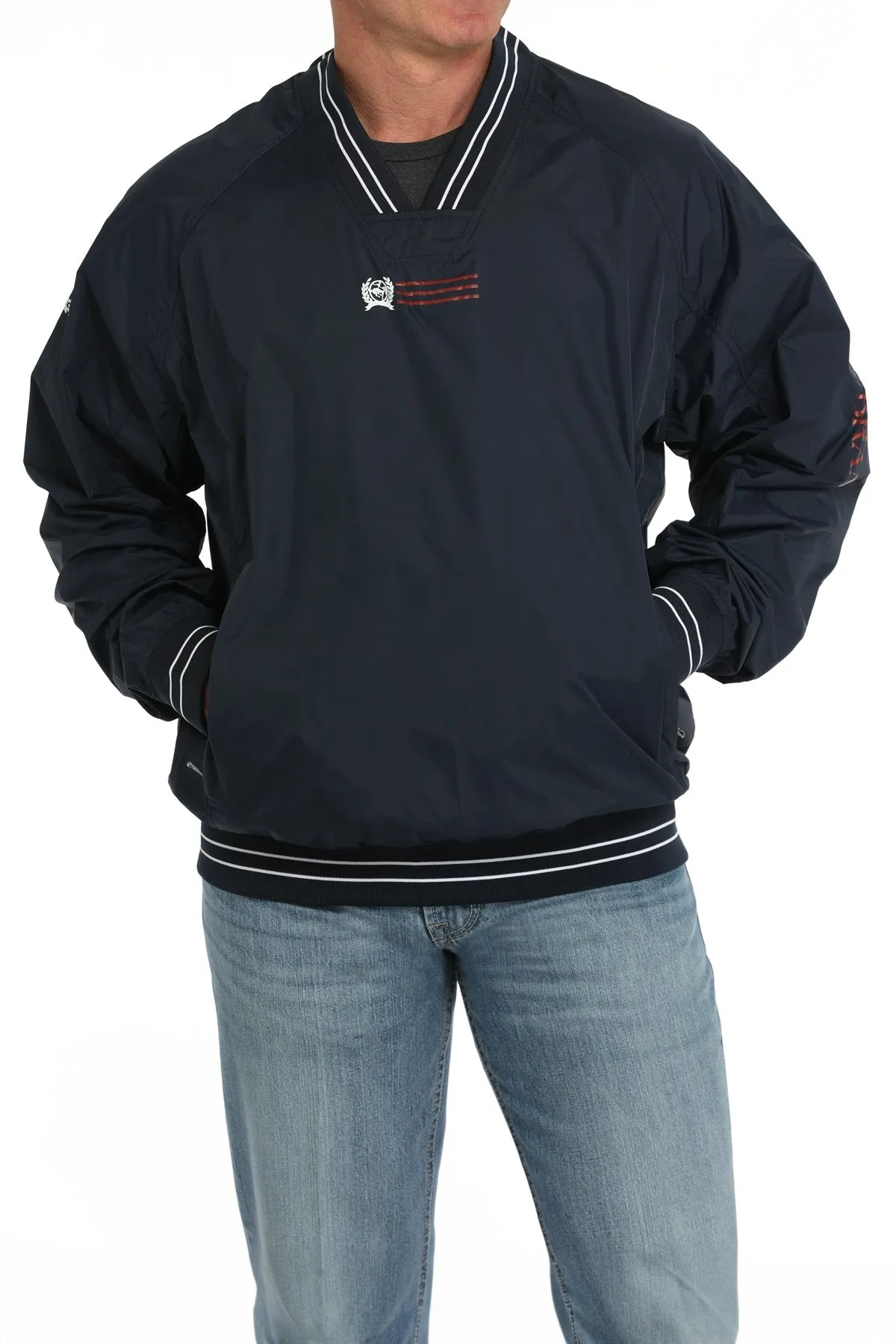 Cinch Men's Nylon Navy Pullover - MWJ1919002