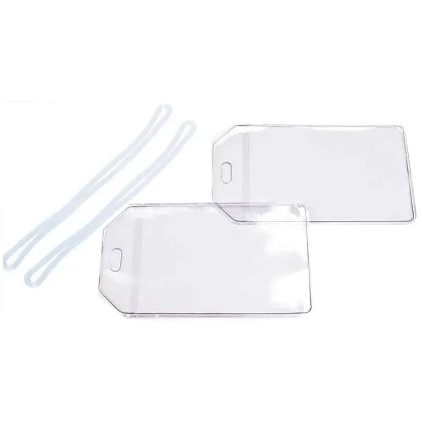 Clear Vinyl Luggage Tag