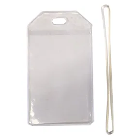 Clear Vinyl Luggage Tag