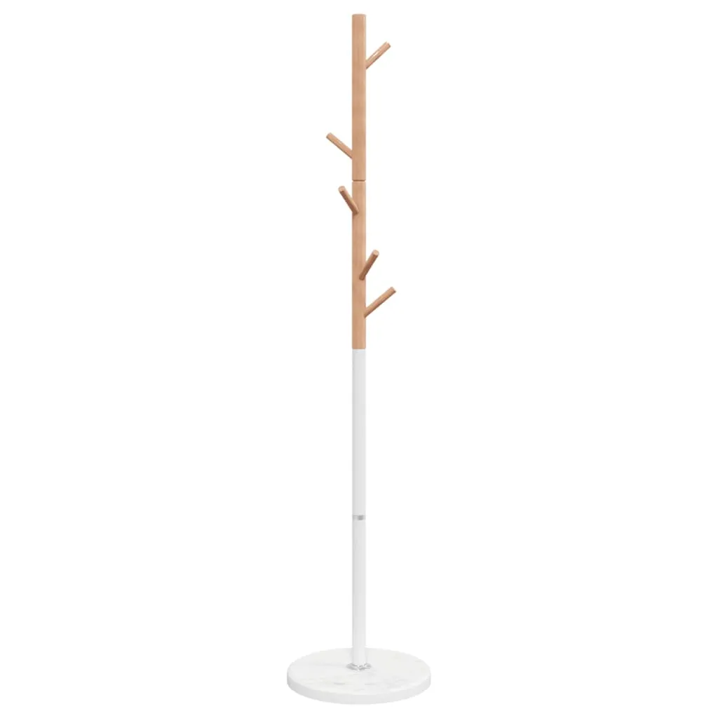 Coat Stand White 172 cm Powder-coated Iron