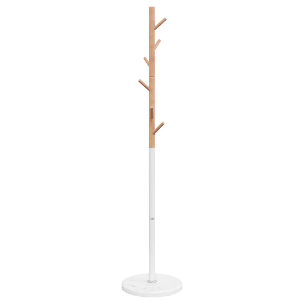 Coat Stand White 172 cm Powder-coated Iron