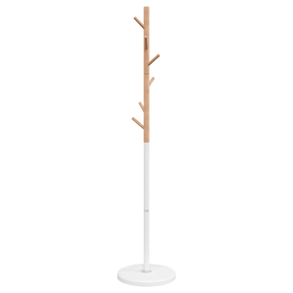 Coat Stand White 172 cm Powder-coated Iron