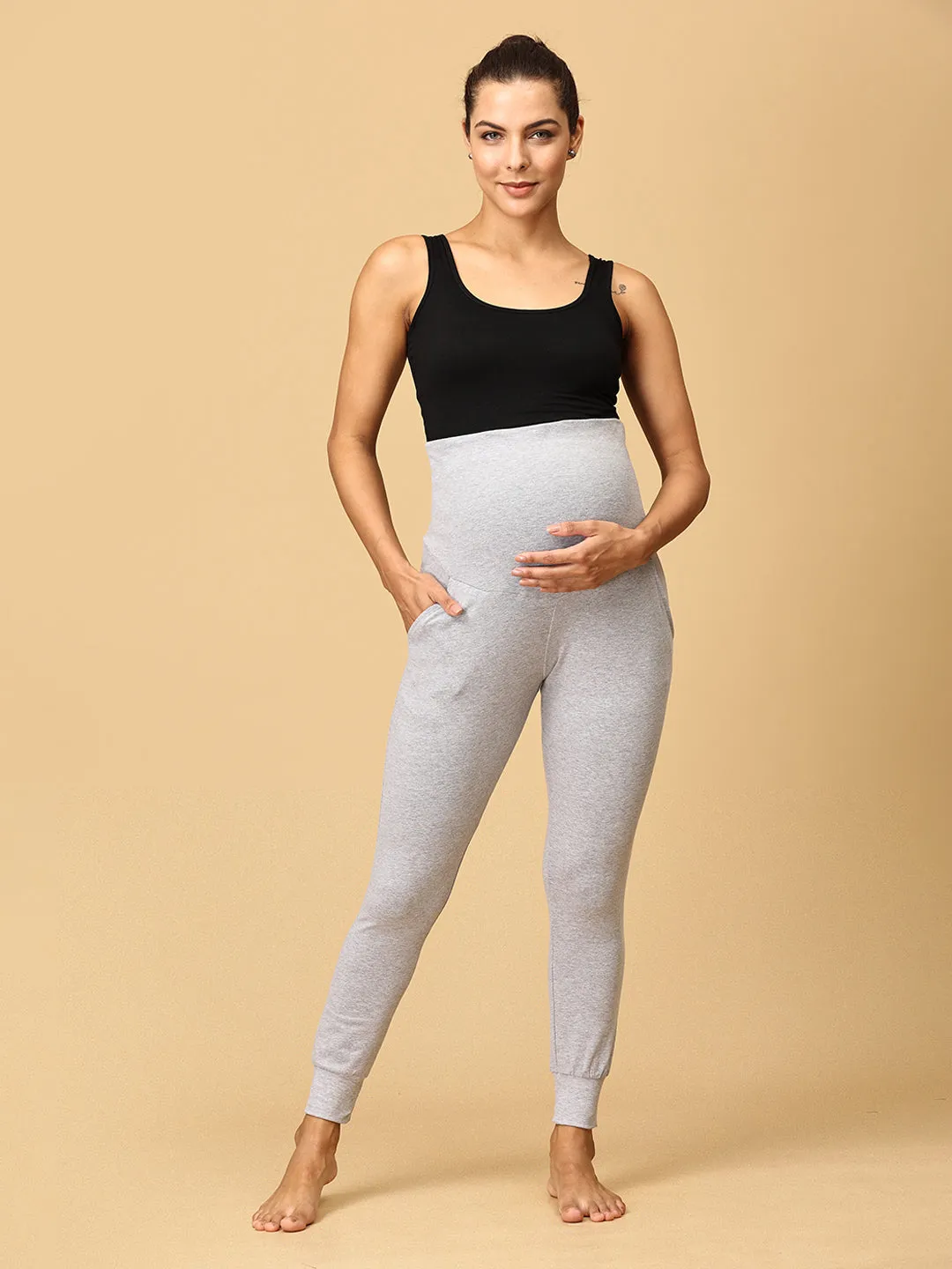 Comfy Maternity Joggers Combo of 3