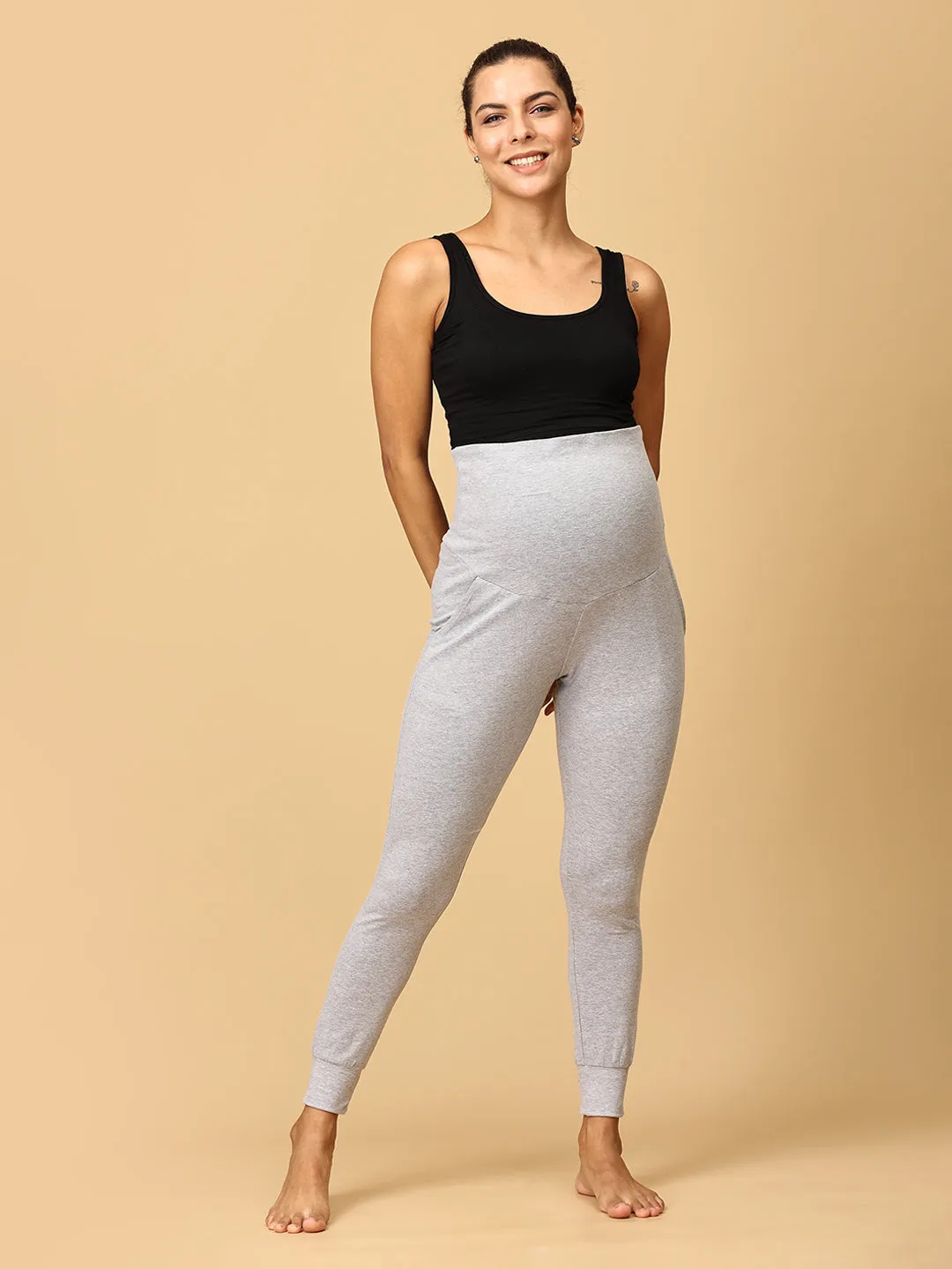 Comfy Maternity Joggers Combo of 3