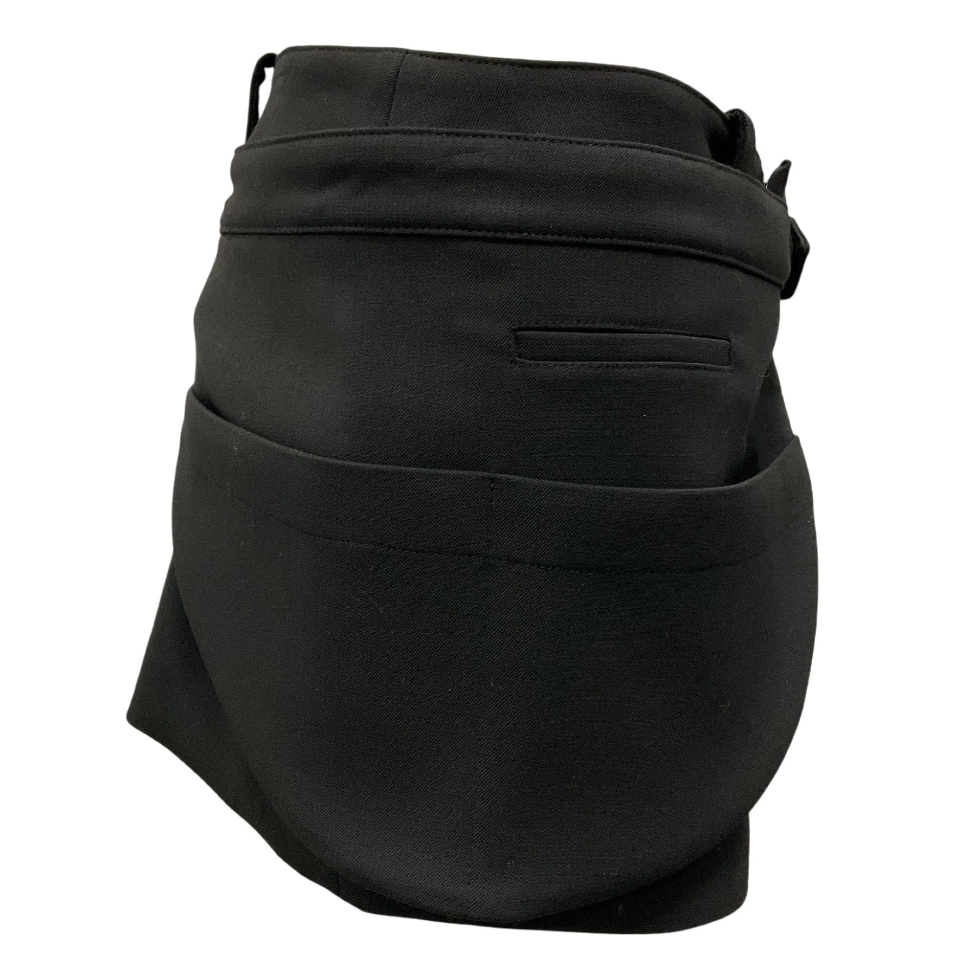 Coperni Black Strap Detail Utilitarian Mini Skirt