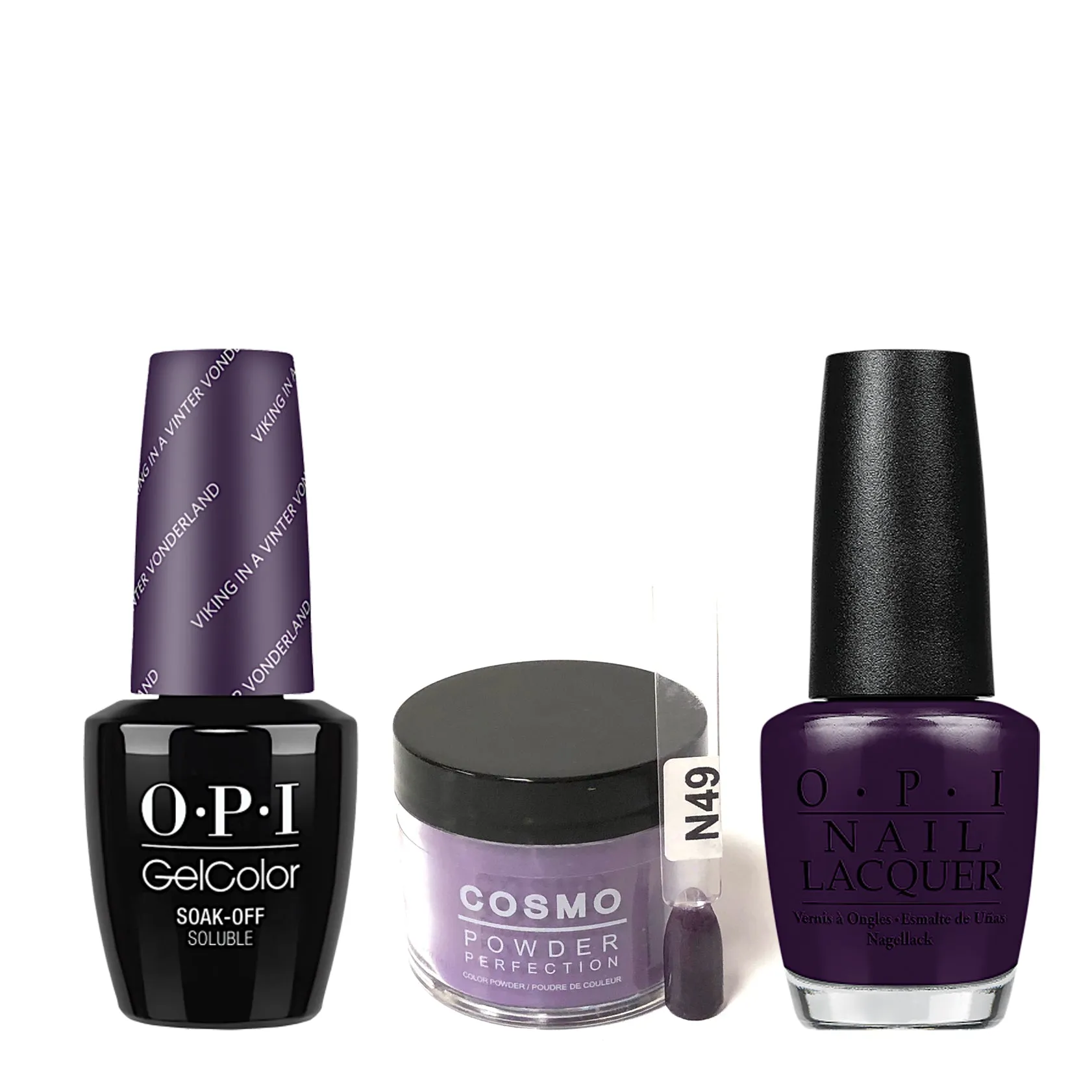 Cosmo 3in1 Dipping Powder   Gel Polish   Nail Lacquer (Matching OPI), 2oz, CN49