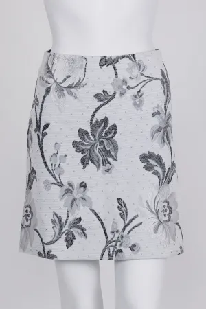 Cue Grey Embroidered Skirt 6