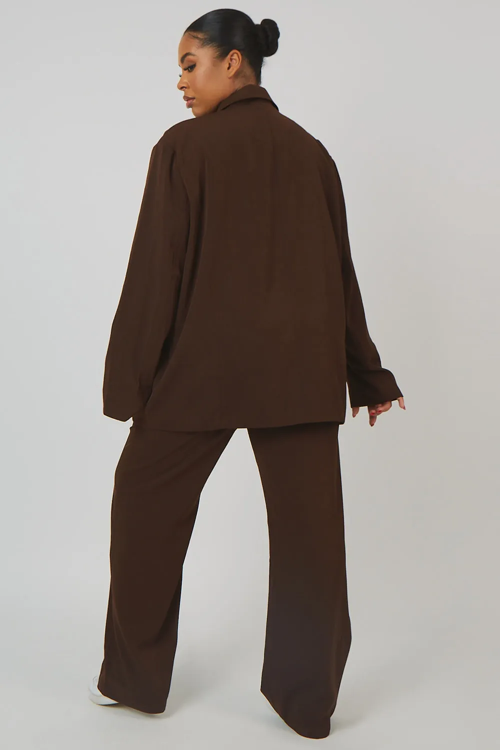 Curve Dad Blazer Chocolate