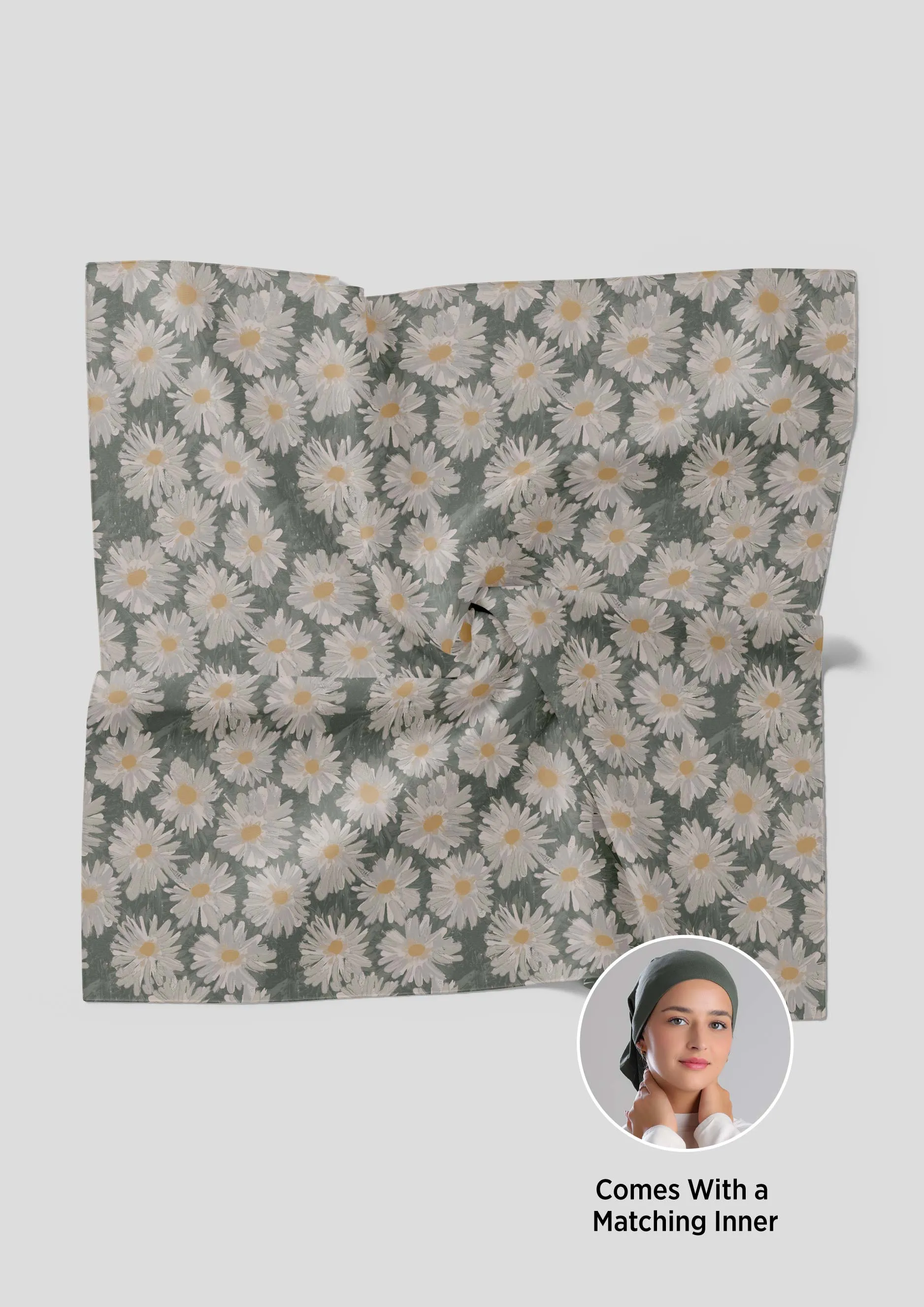 Daisyland - Classic Shawl- Printed Crinkled Chiffon