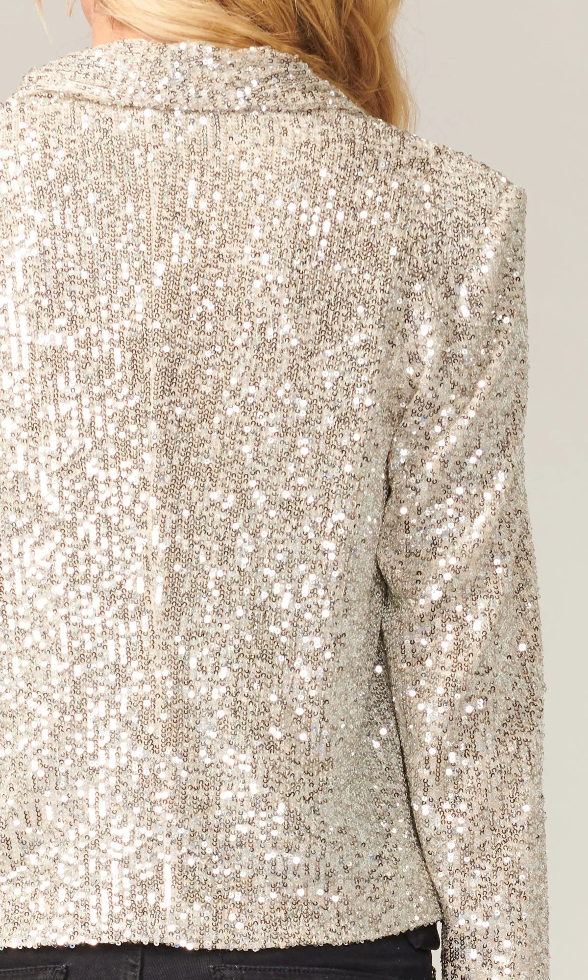 Dawn Mini Sequins Cropped Blazer - FINAL SALE