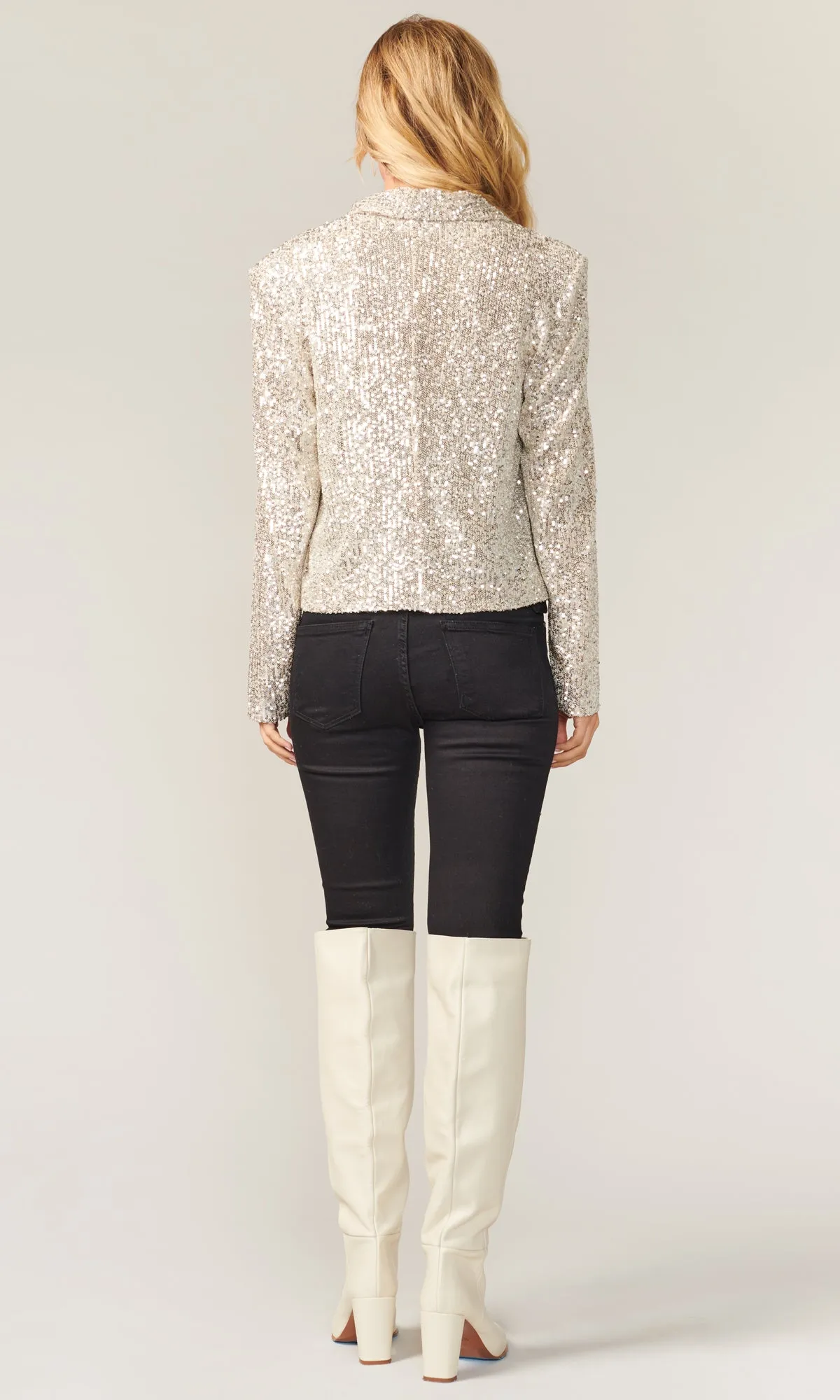 Dawn Mini Sequins Cropped Blazer - FINAL SALE