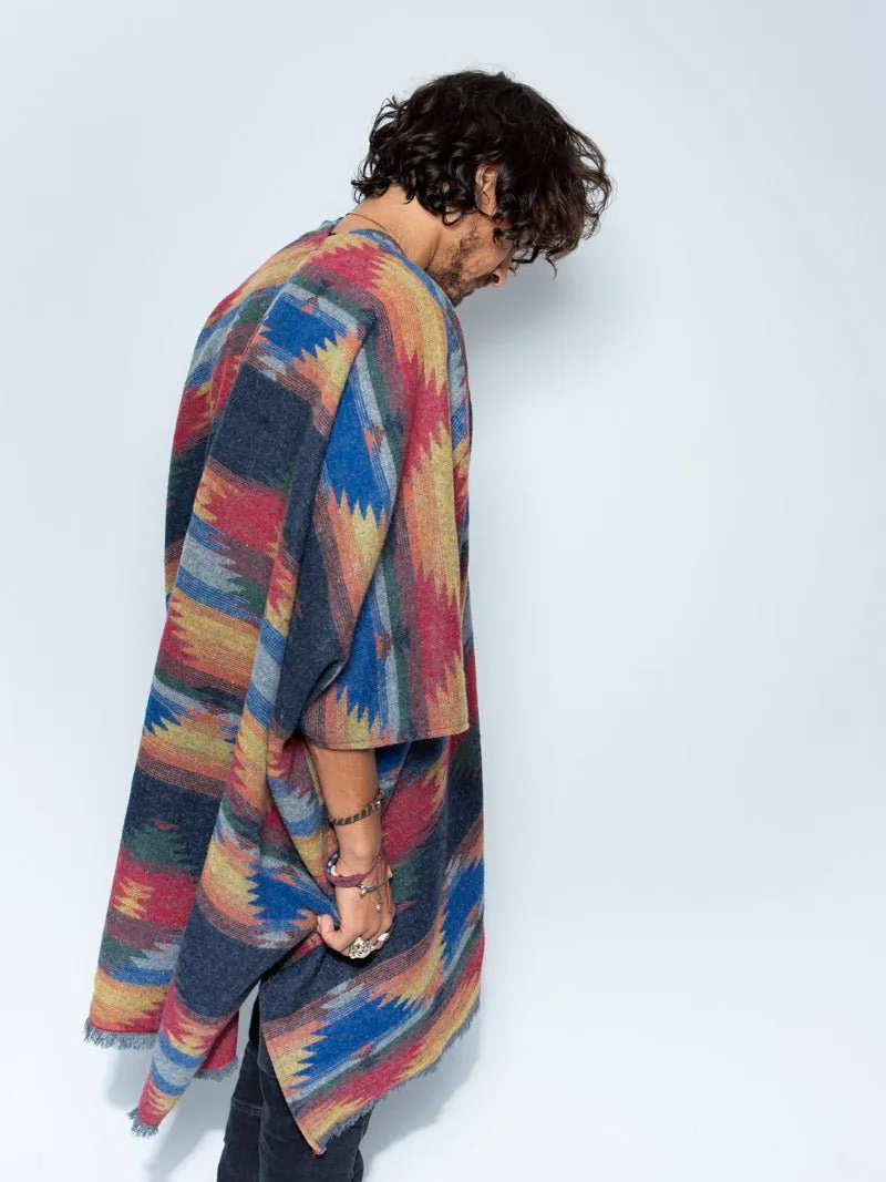 Dire Wolf Fabric Poncho | Men's