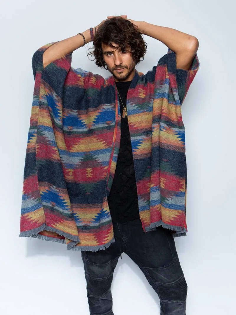 Dire Wolf Fabric Poncho | Men's