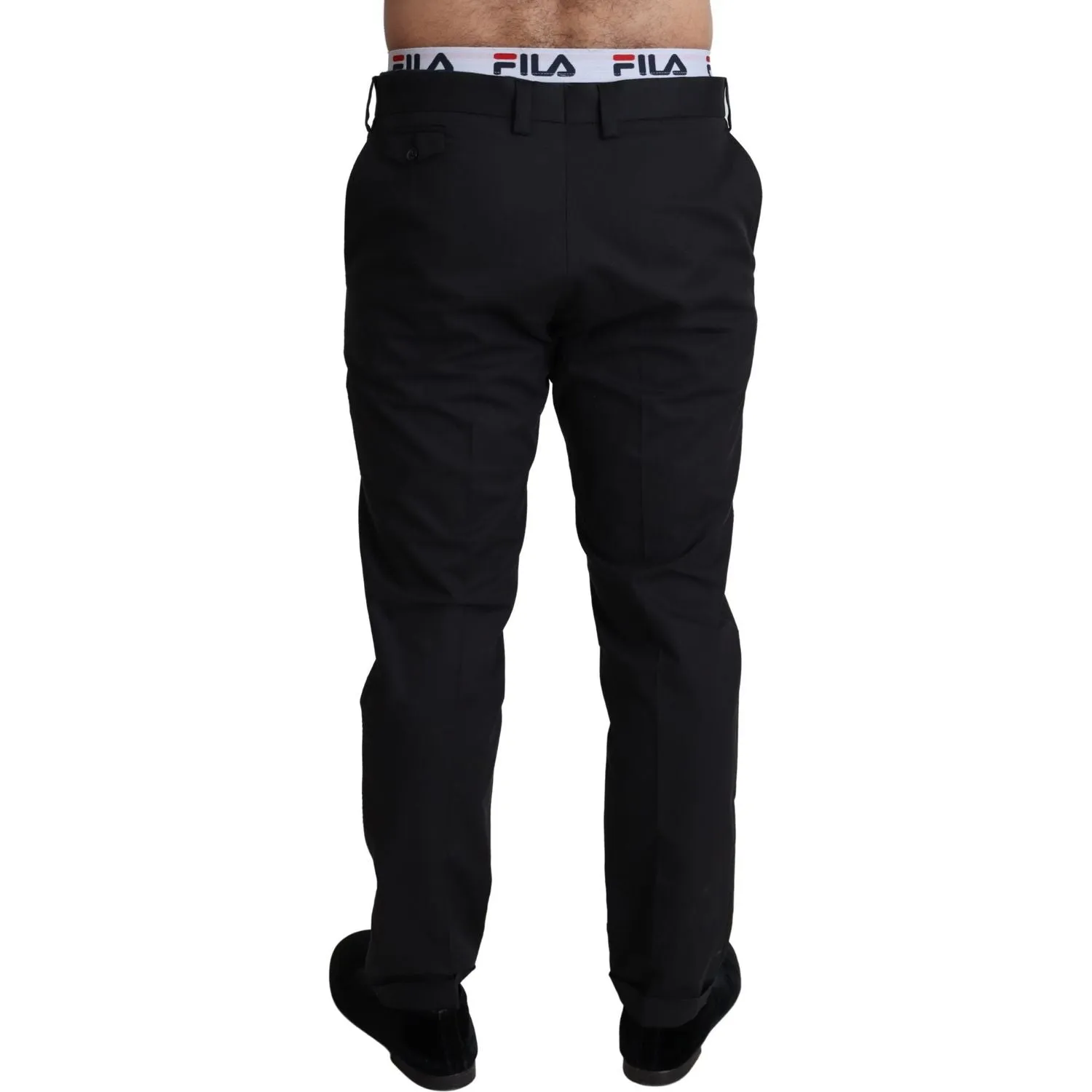 Dolce & Gabbana Elegant Black Stretch Cotton Trousers