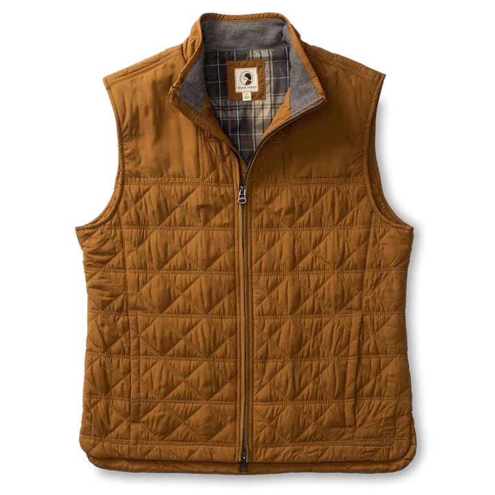 Duck Head Fremont Quilted Vest / Dark Amber