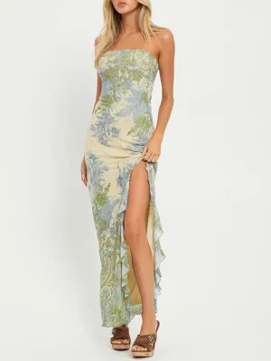 Elizabeth Backless Bodycon Maxi Dress