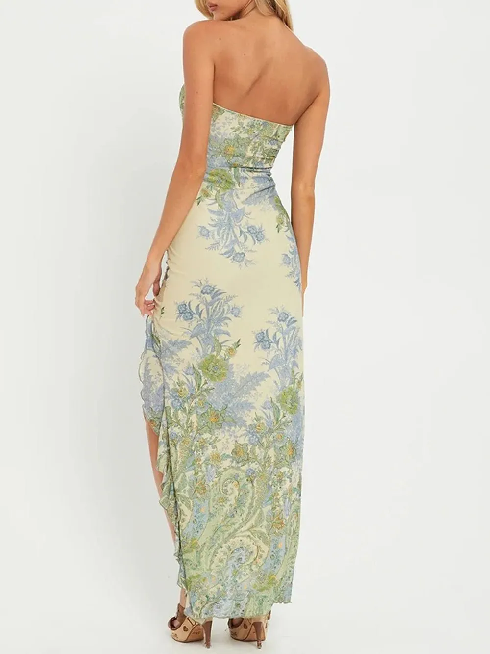 Elizabeth Backless Bodycon Maxi Dress