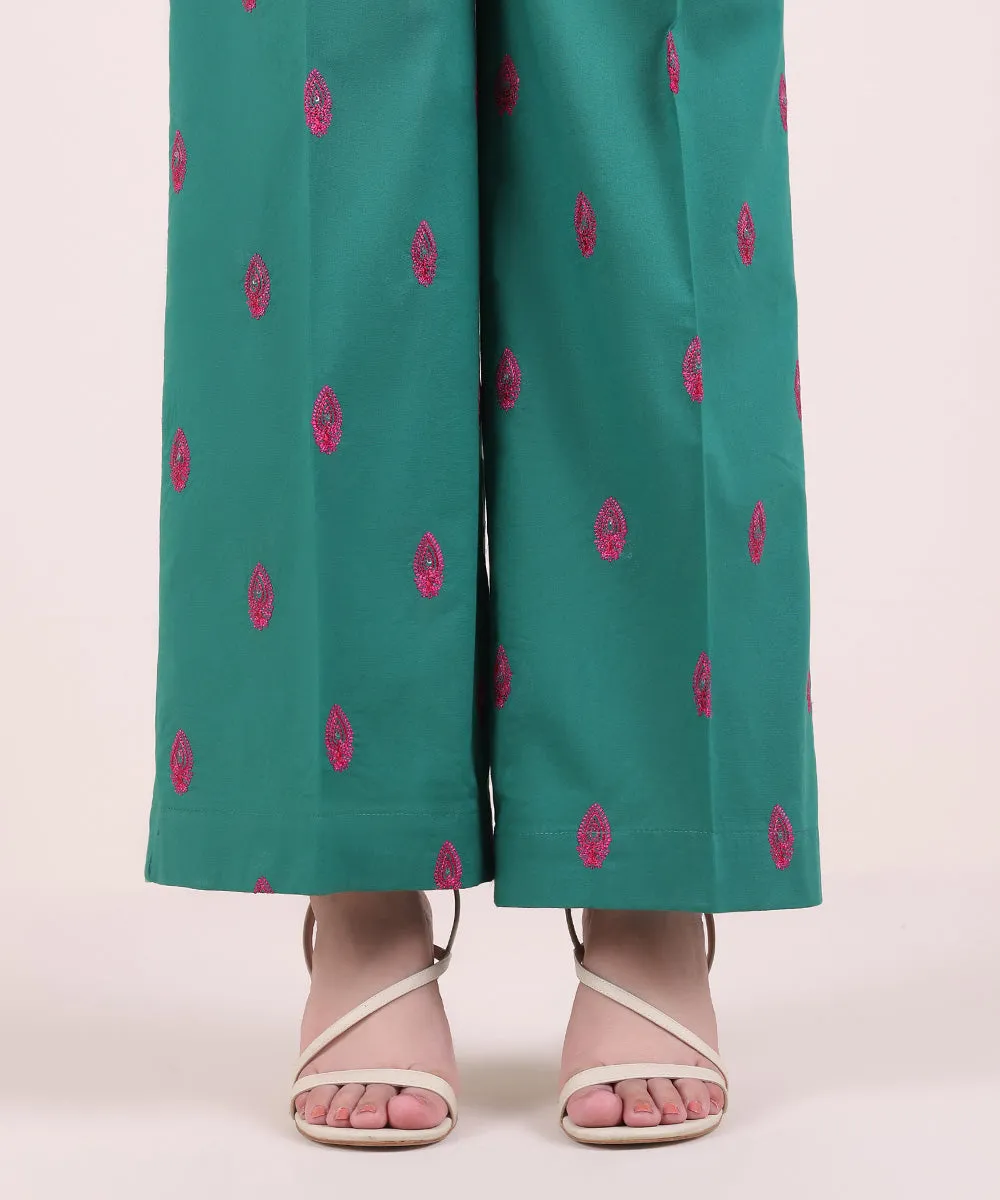 Embroidered Cambric Culottes