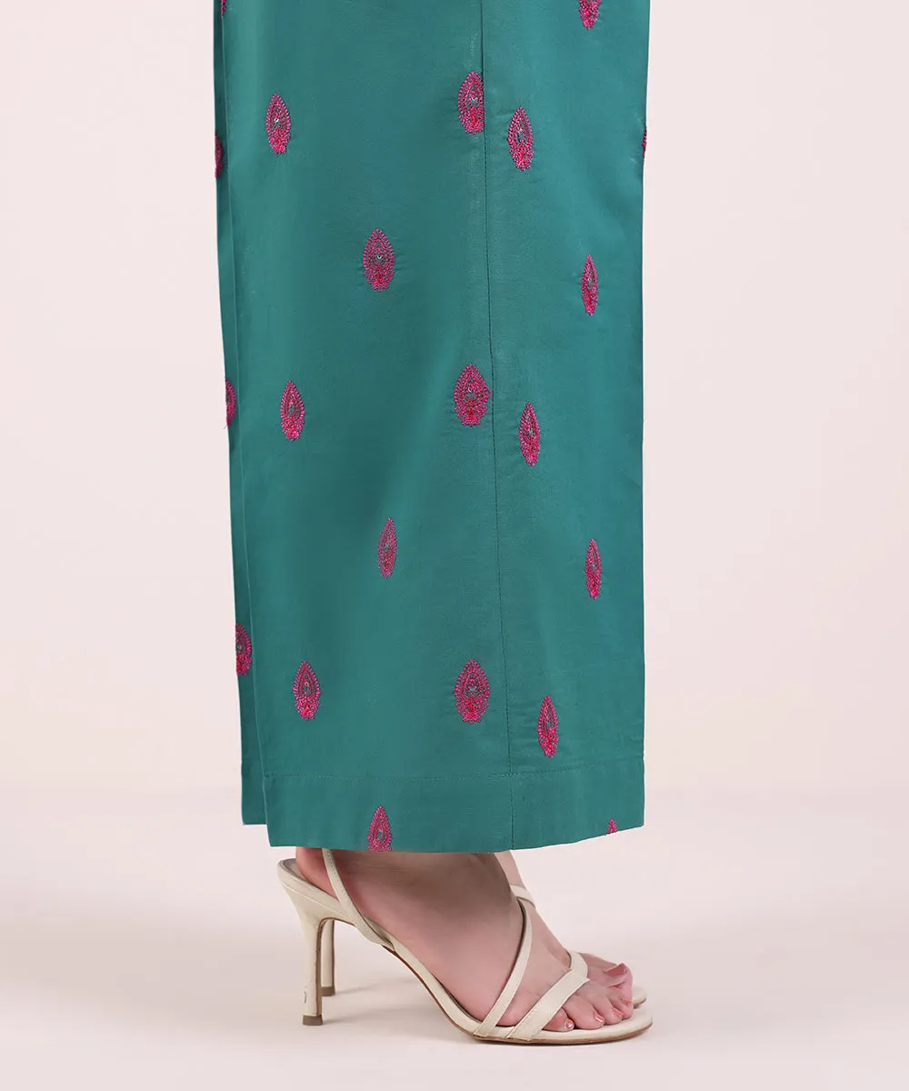 Embroidered Cambric Culottes