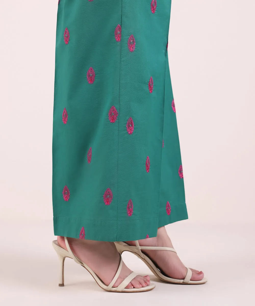 Embroidered Cambric Culottes