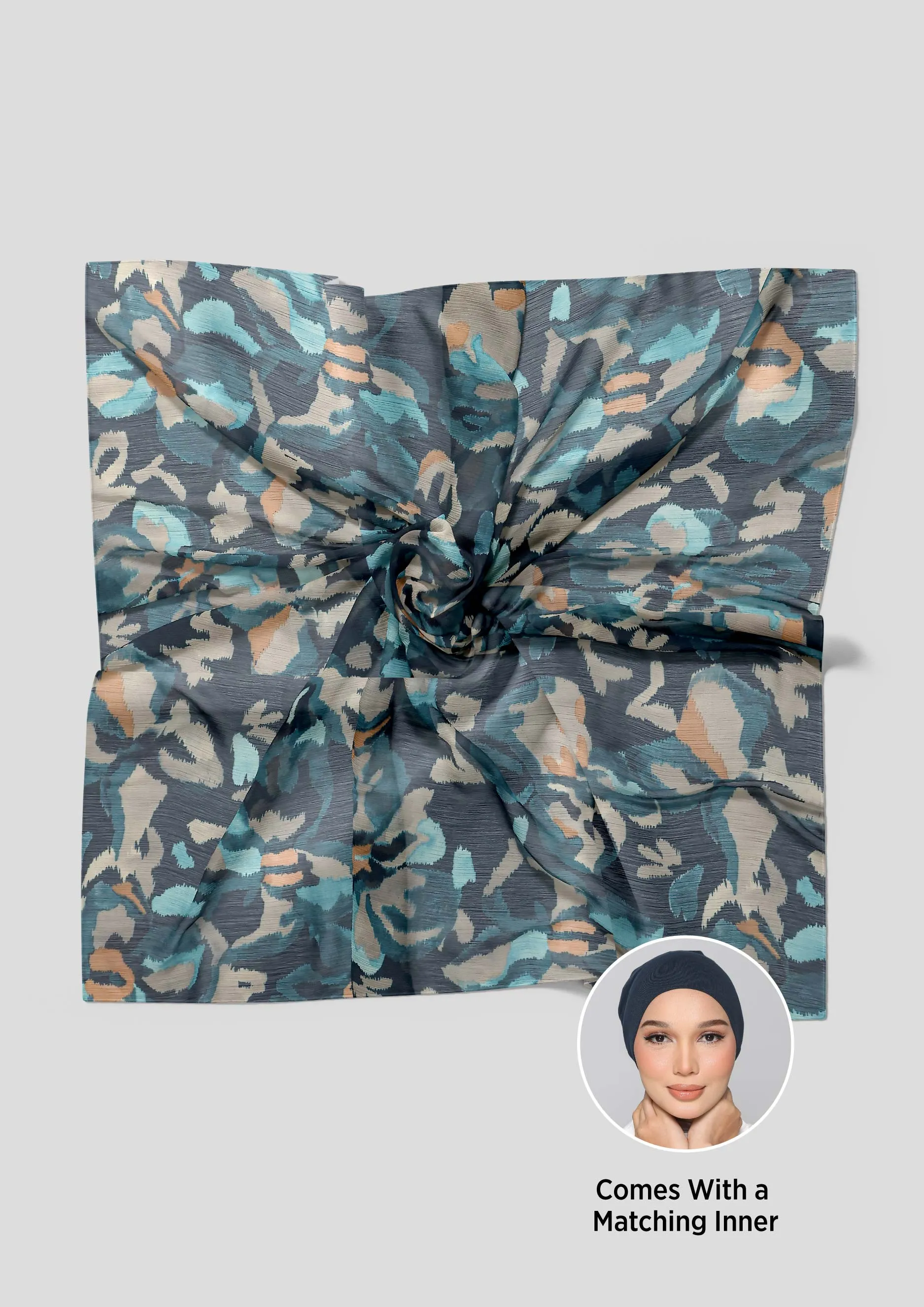 Emerald Camouflage - Shawl With Inner