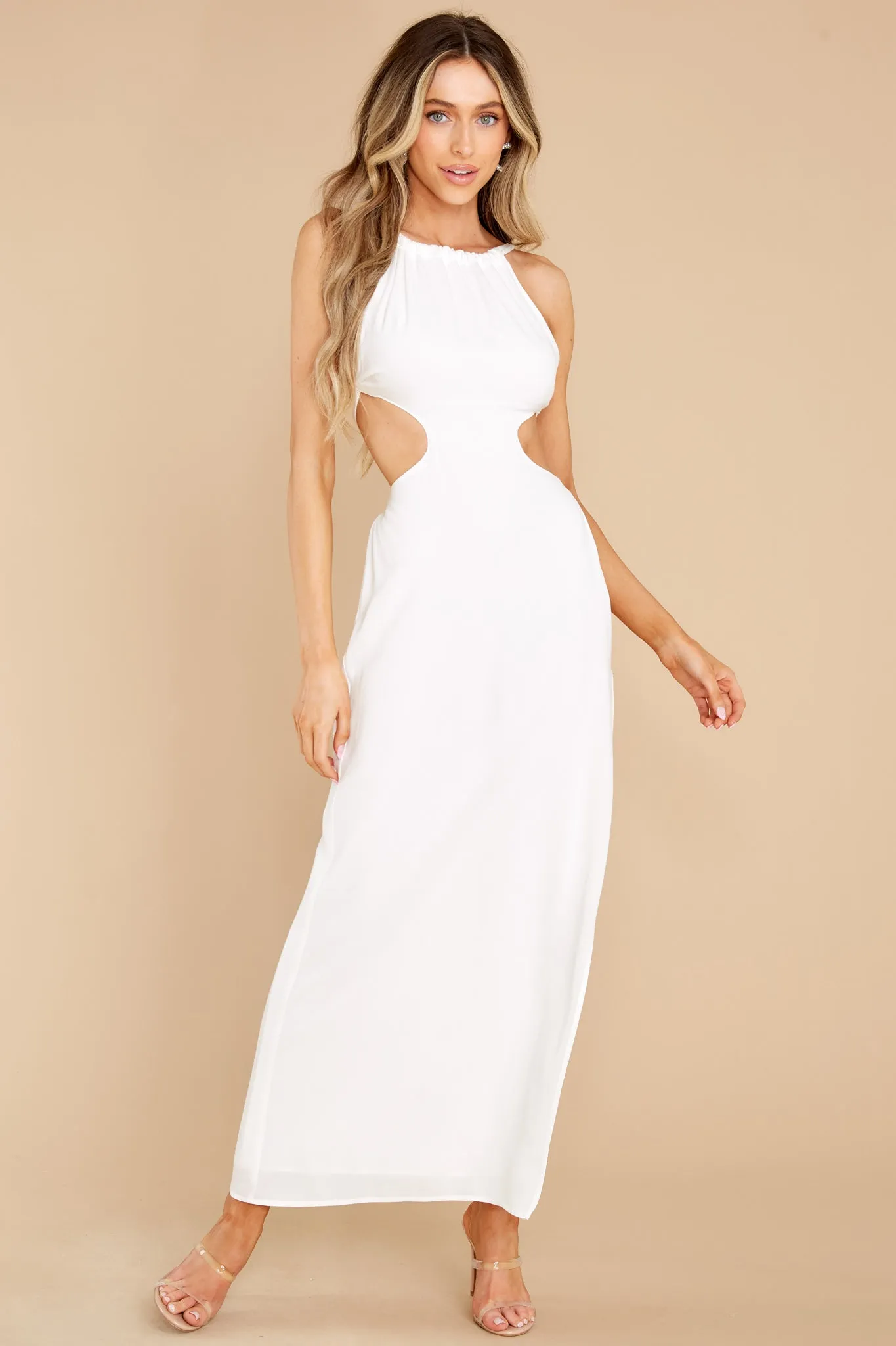 Enchanting Evening White Maxi Dress