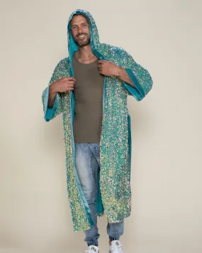 Firefly of the Sea Hooded Sequin Kimono | Men's