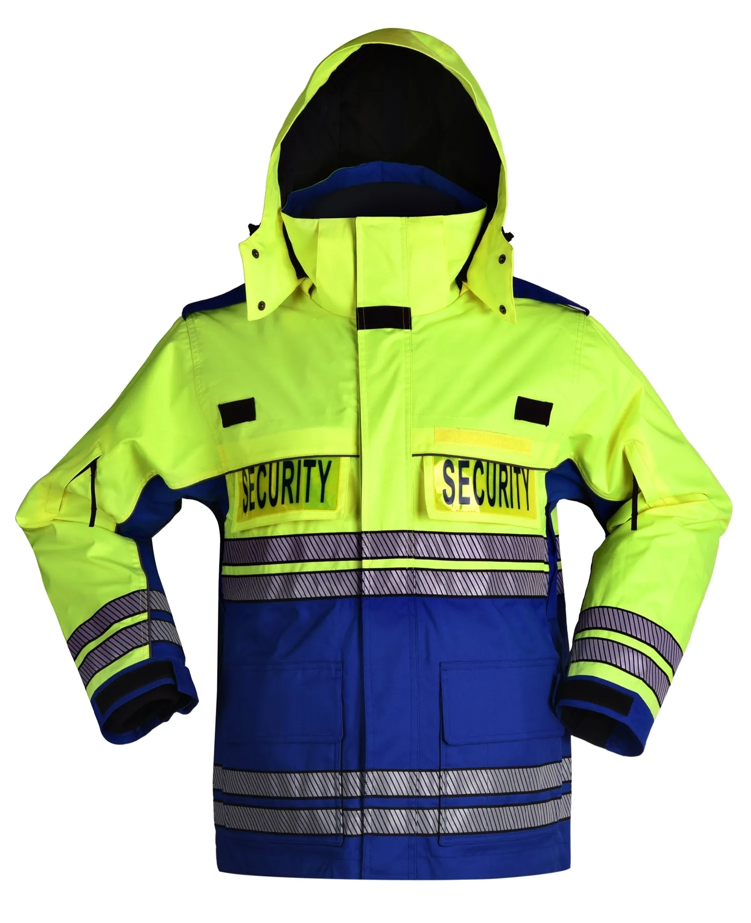 First Class High Visibility Waterproof Parkas with Reflective Striping