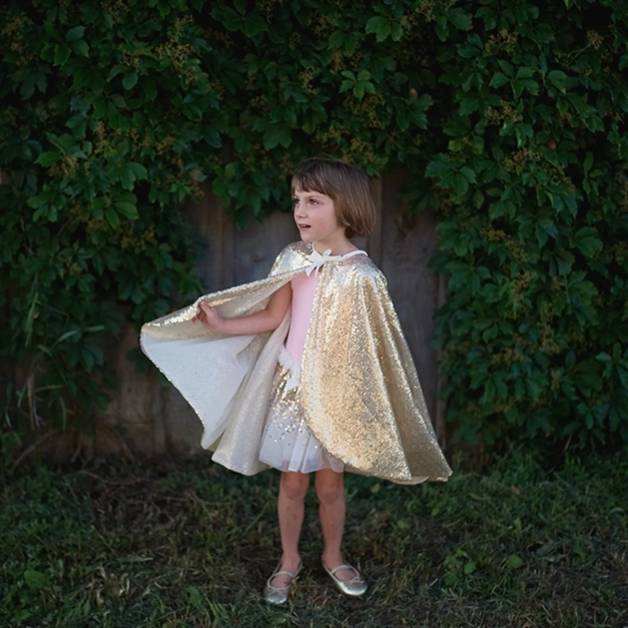 Great Pretenders Gracious Gold Sequins Cape