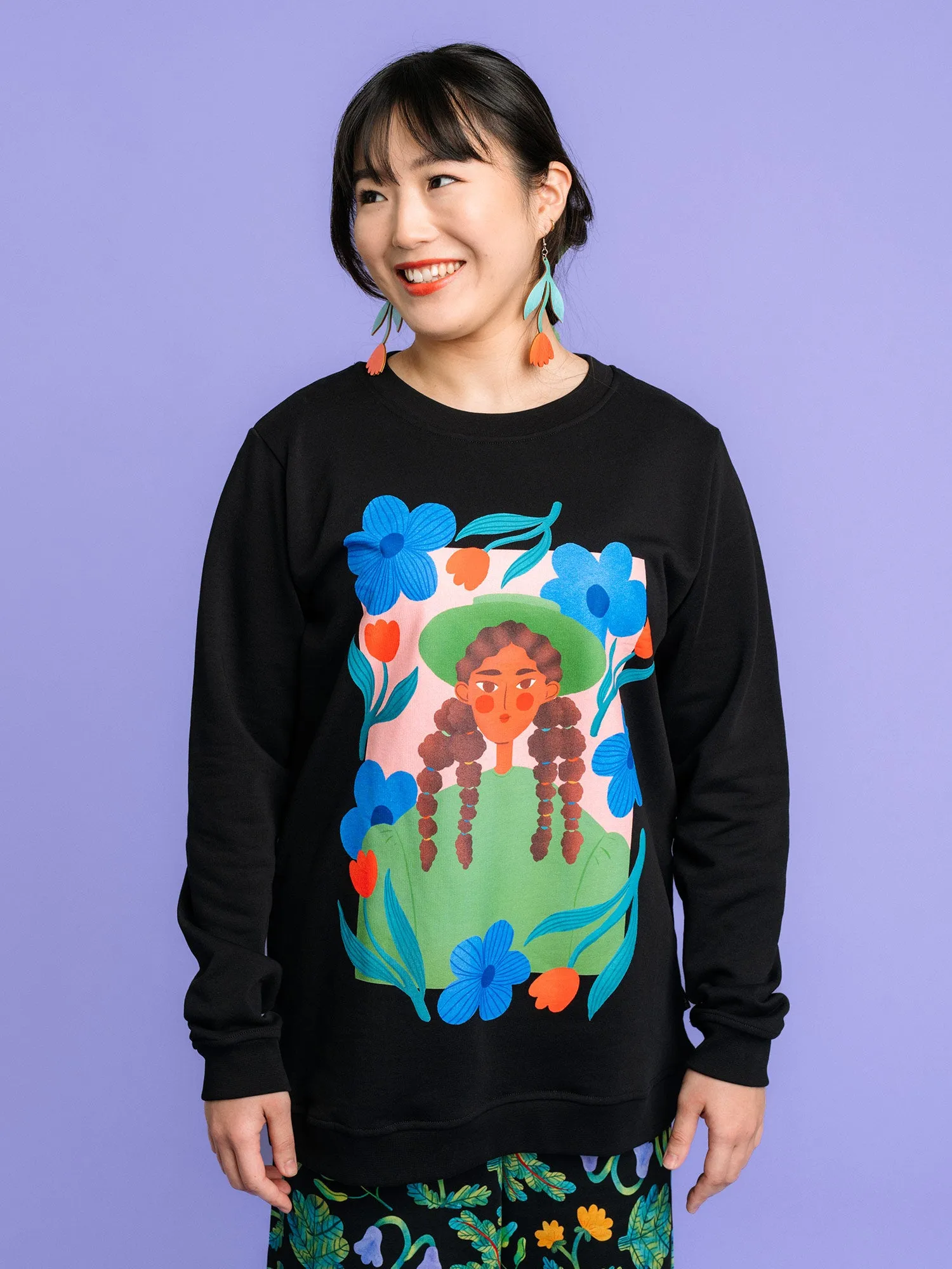 Gwen Blossom Sweatshirt Black