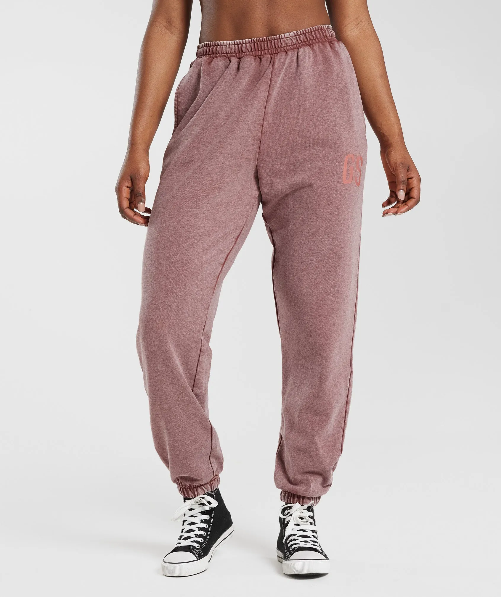 Gymshark Collegiate Joggers - Dusty Maroon