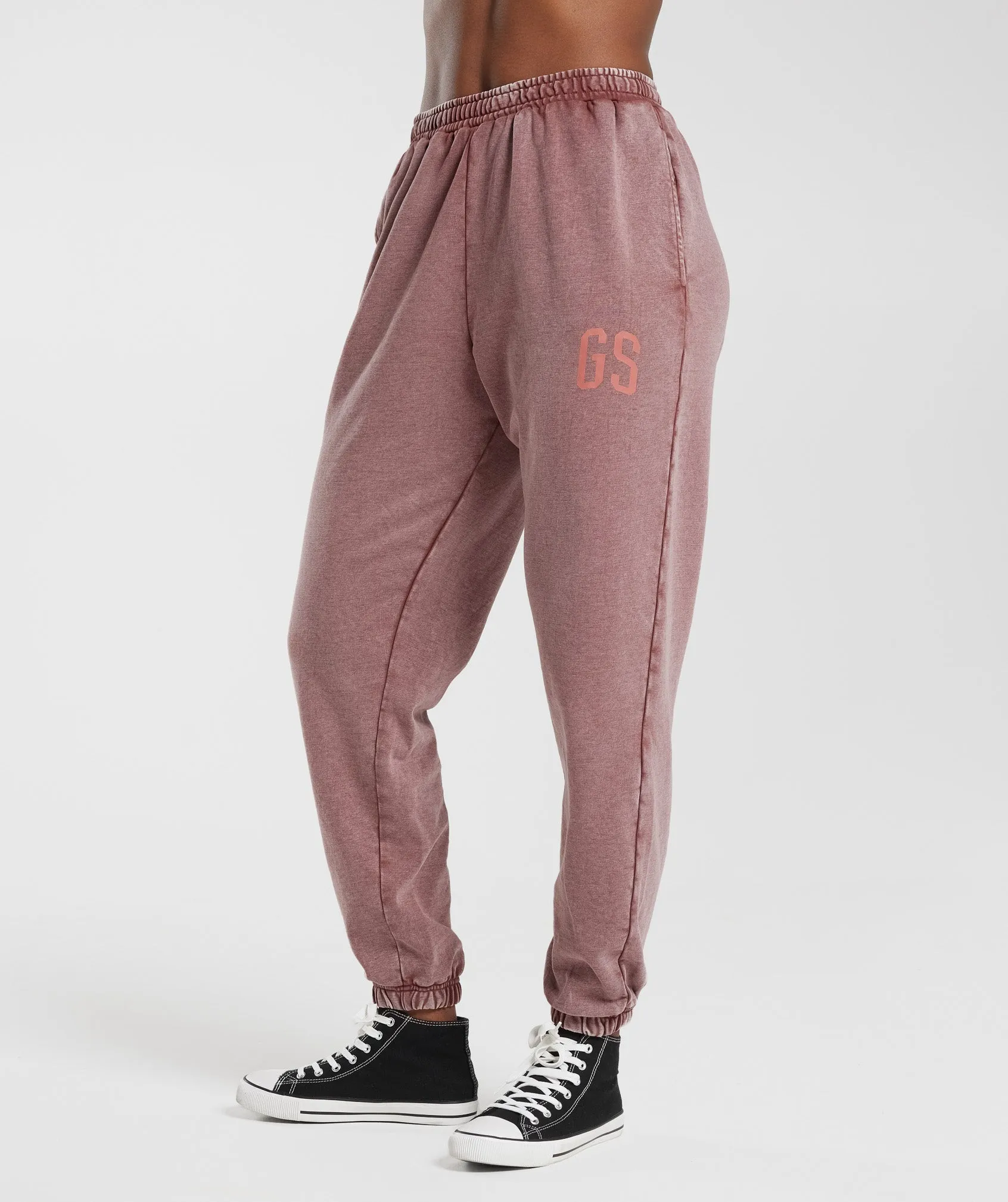 Gymshark Collegiate Joggers - Dusty Maroon